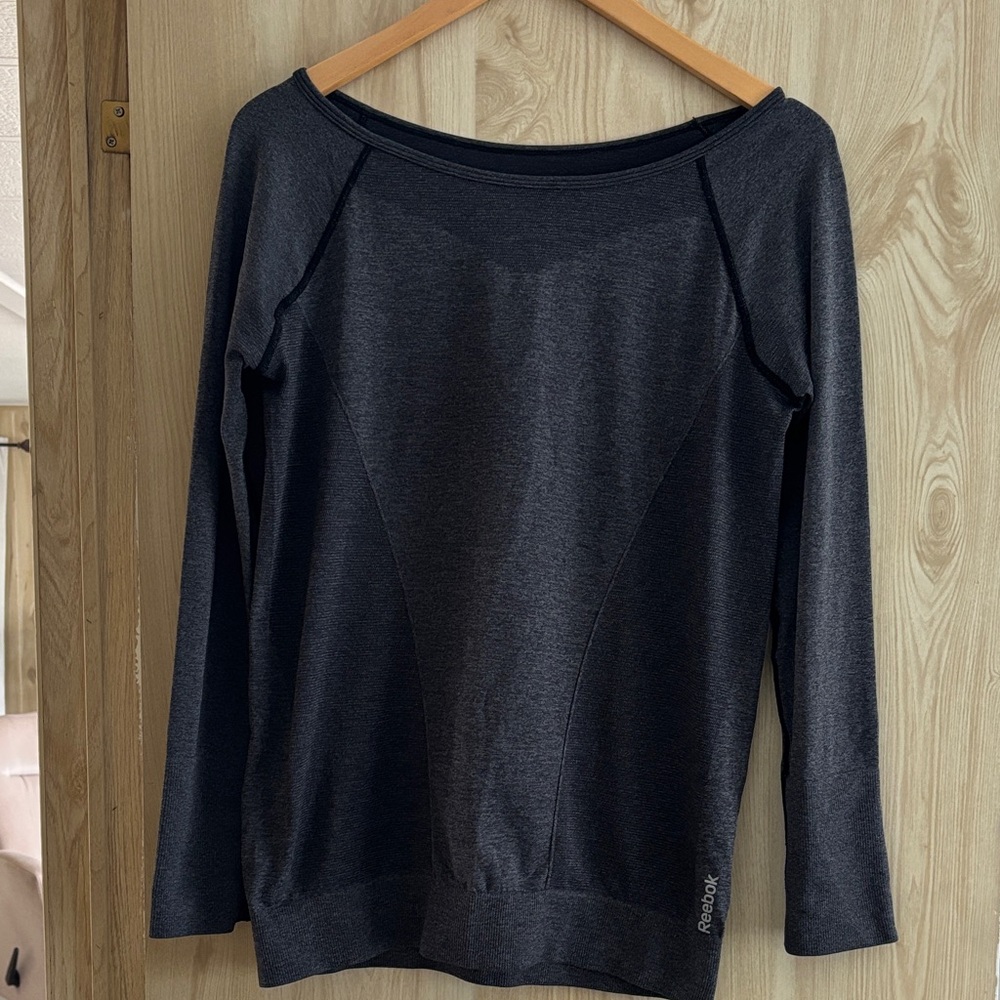 Reebok Grey Long Sleeve Top